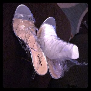 Qupid clear heels